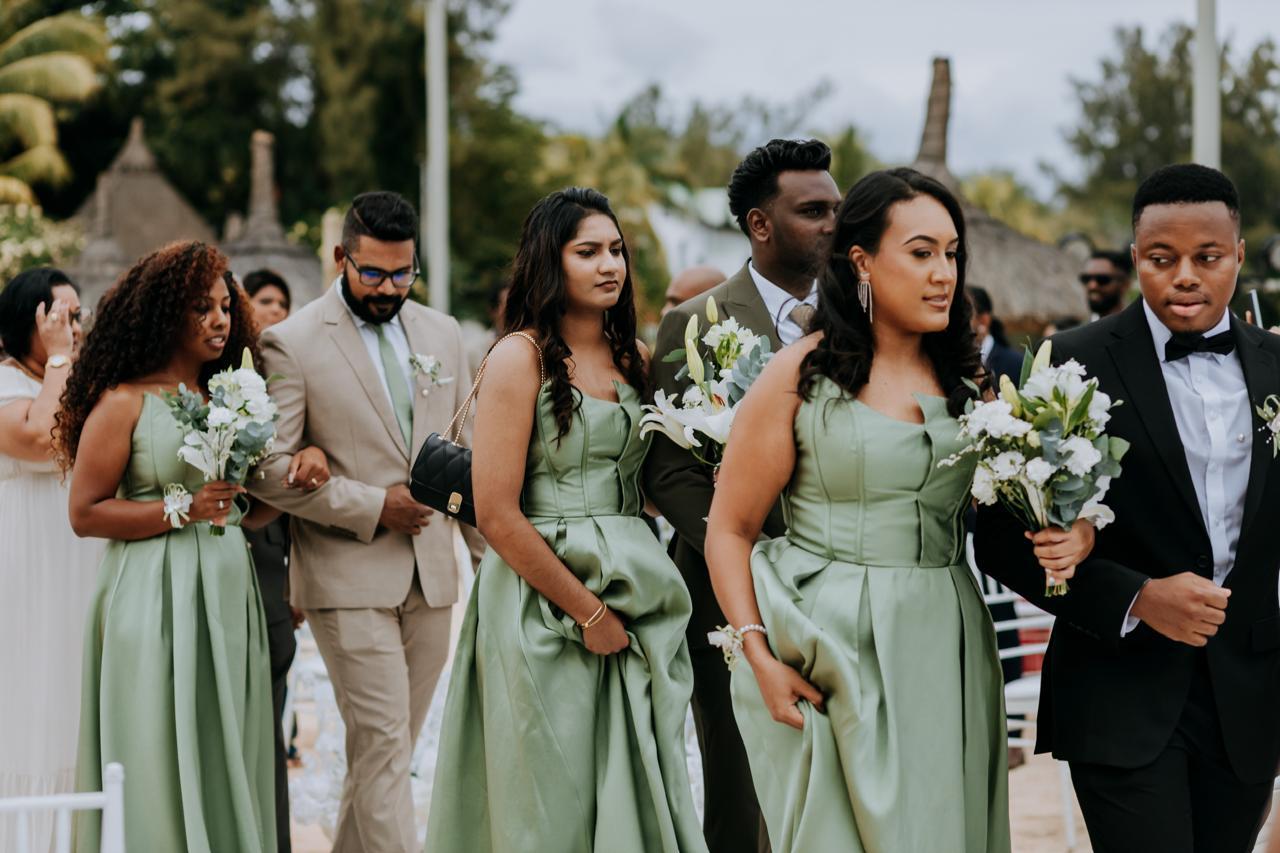 Beach wedding ceremony in Mauritius