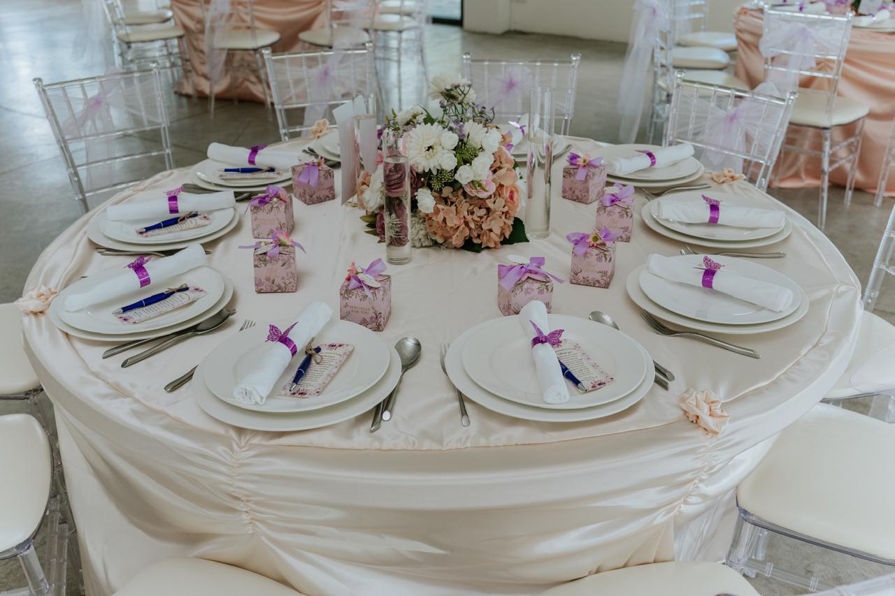 Outdoor ceremony setup in a garden venue in Mauritius